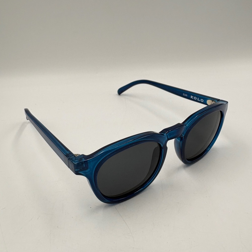 Kolo Sunglasses Unisex OS Blue Excellent Made in Italy 400-8503 Acetate Frames